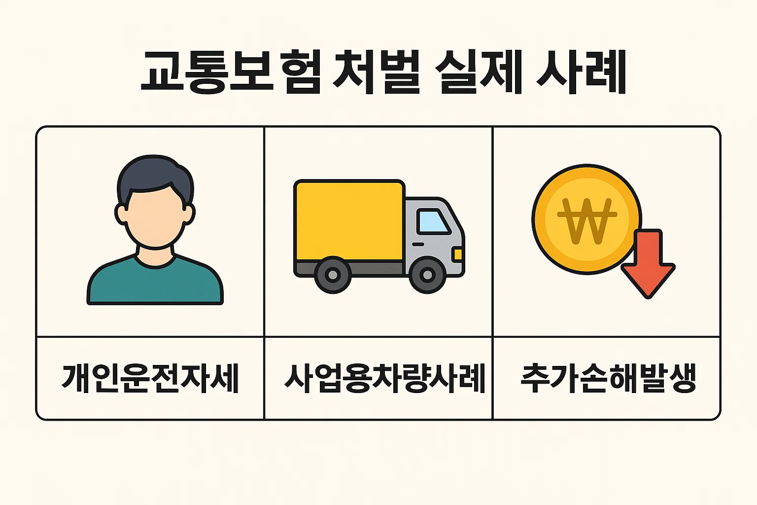 사고 발생부터 초기 제시액, 증빙 자료 준비, 재협상 결과까지 자동차 책임보험 합의금 조정 과정을 단계별로 표현한 인포그래픽입니다.