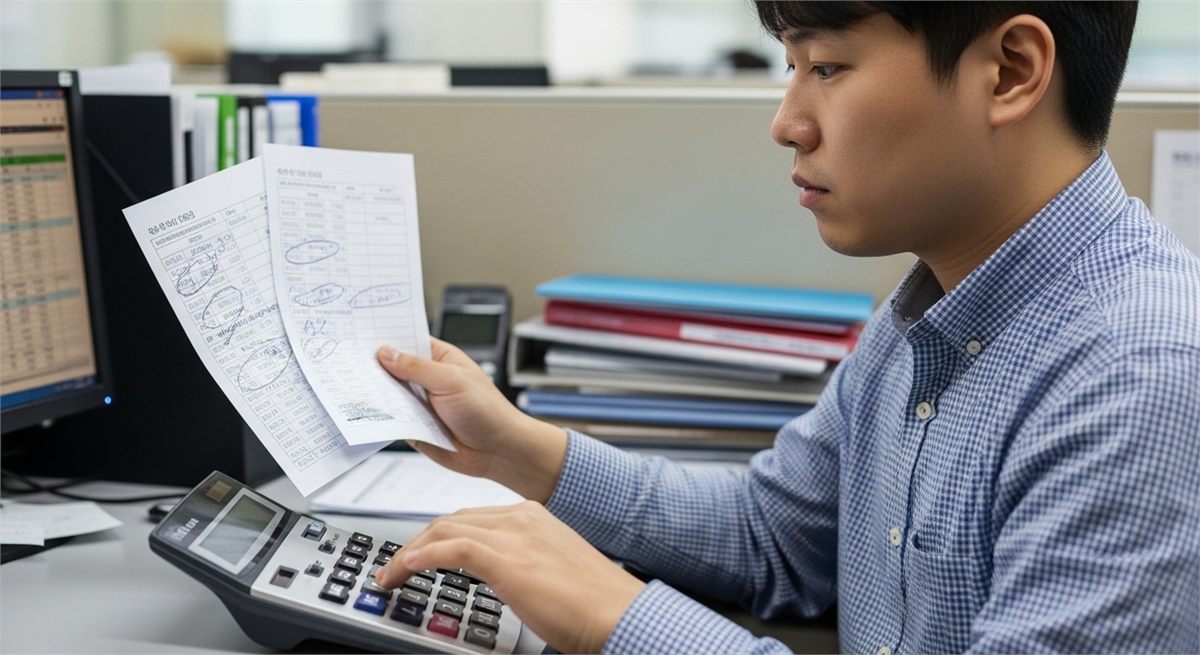권리락일과 지급일 차이를 점검하는 투자자 모습