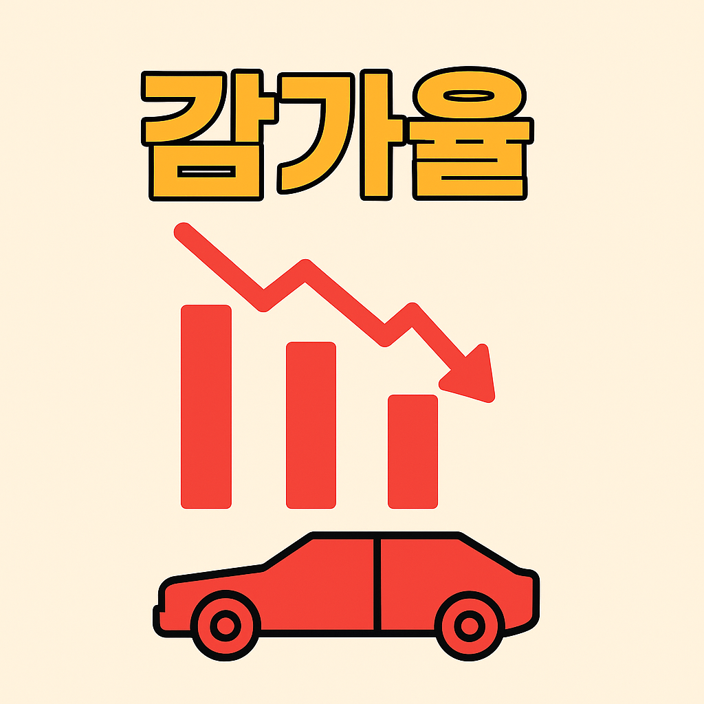 중고차 감가율 인포그래픽