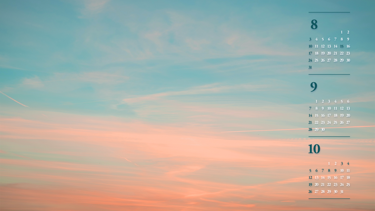 06 저녁 노을 B - 2025년9월 노트북배경화면