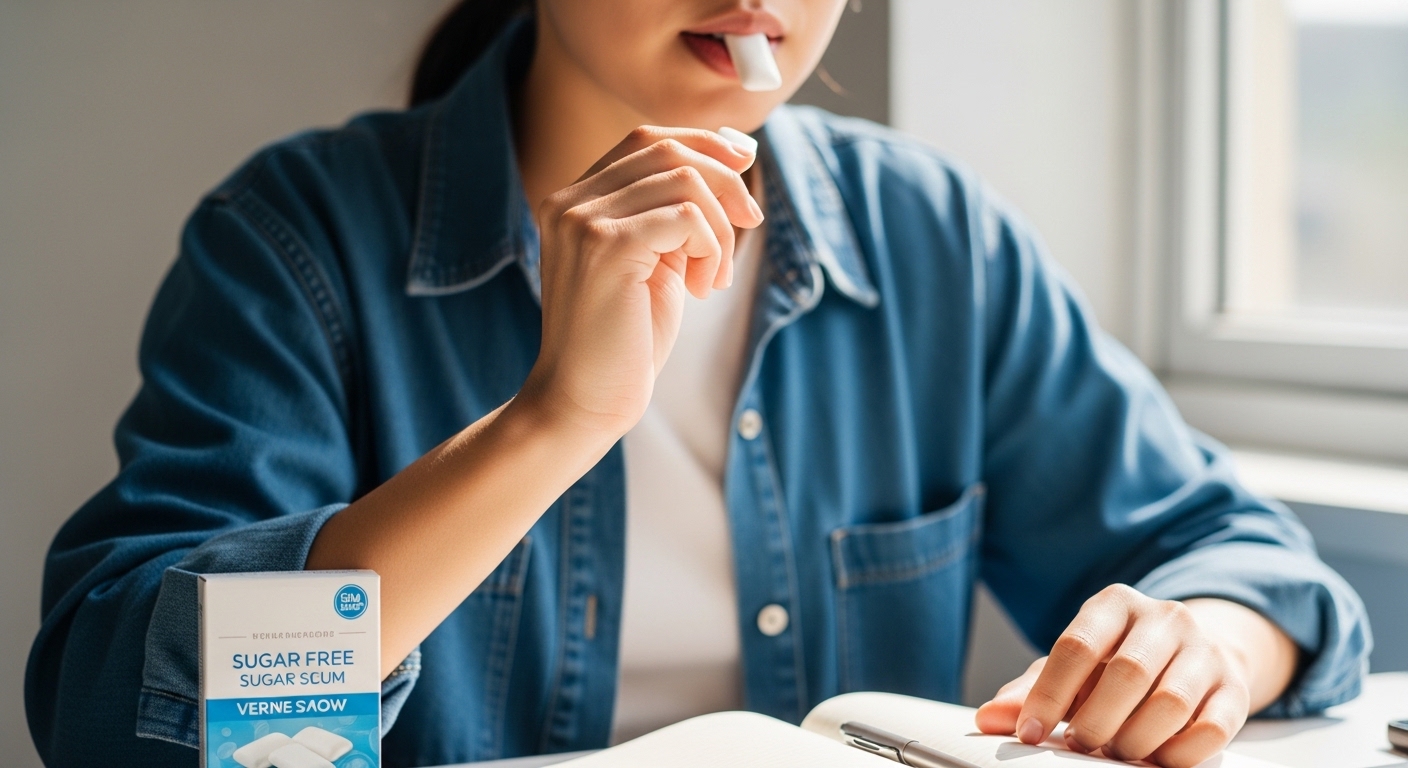 구강 건조 완화를 위한 생활 습관 관리 모습
