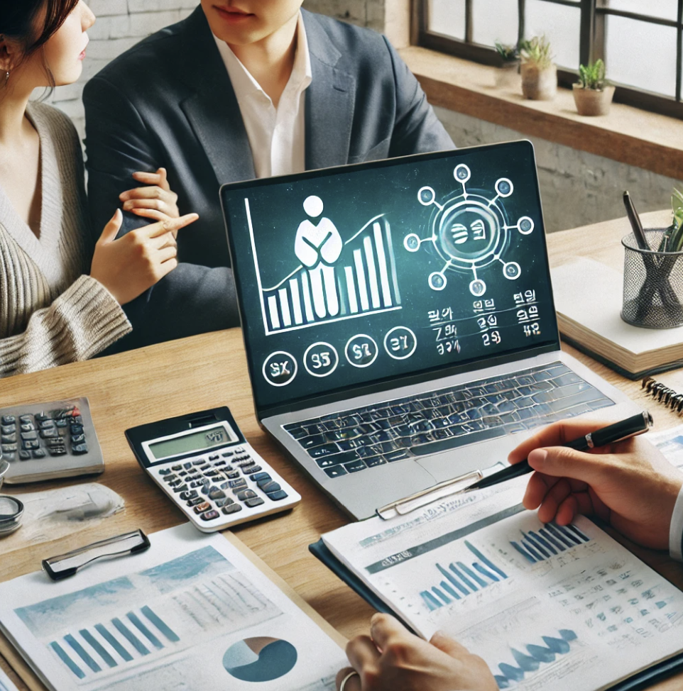 세금 절약 전략을 논의하는 재무 전문가