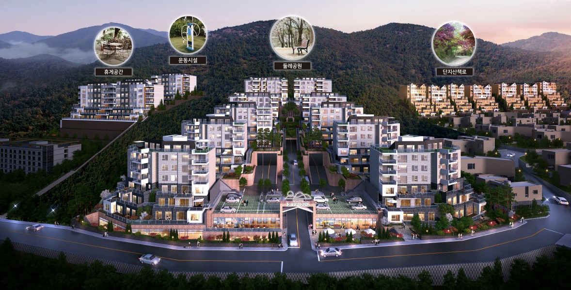 북한산 라파우제 테라스하우스 조감도