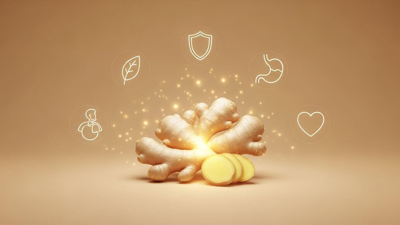 생강 효능 분석 (항염, 면역, 위장)