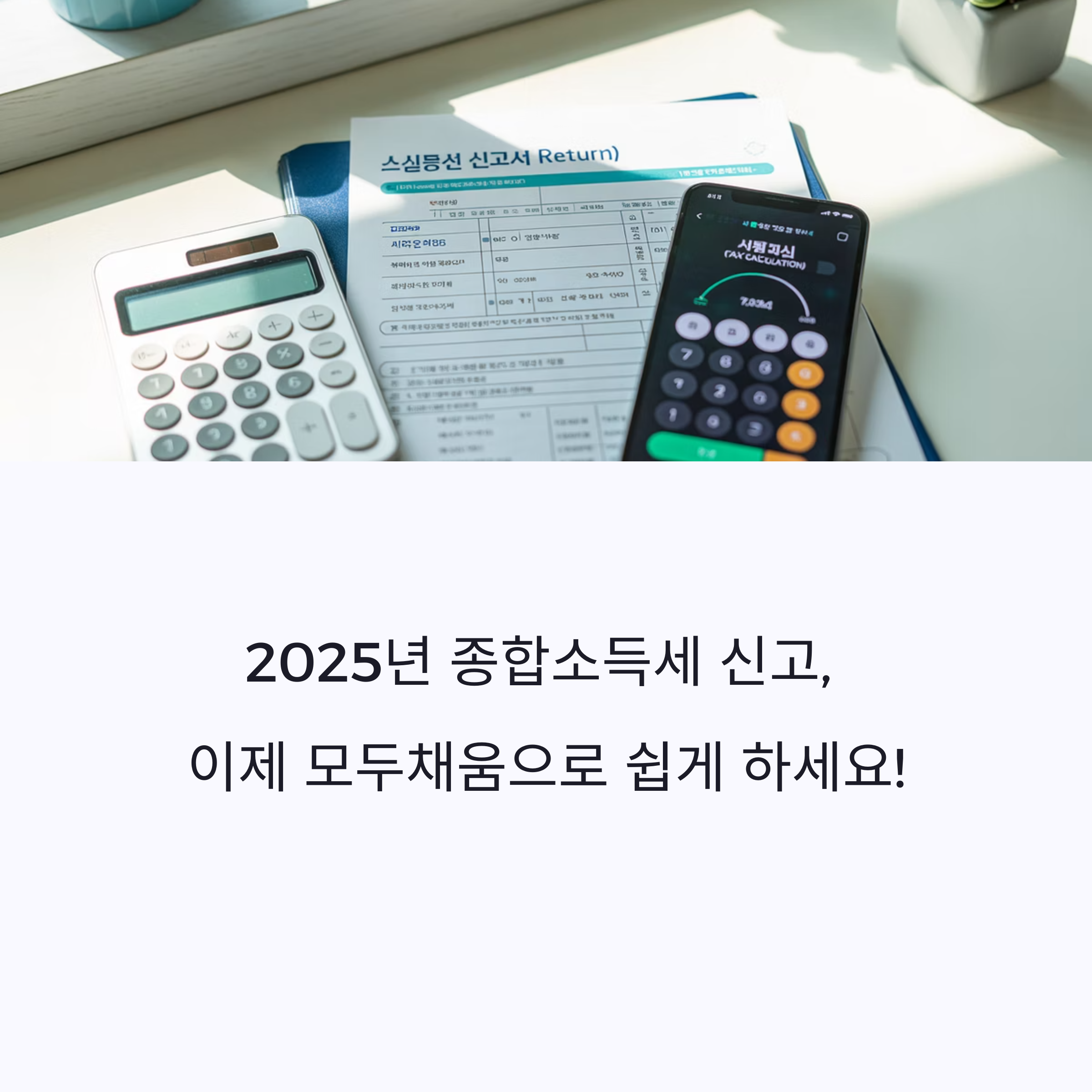 2025년 종합소득세 모두채움 신고