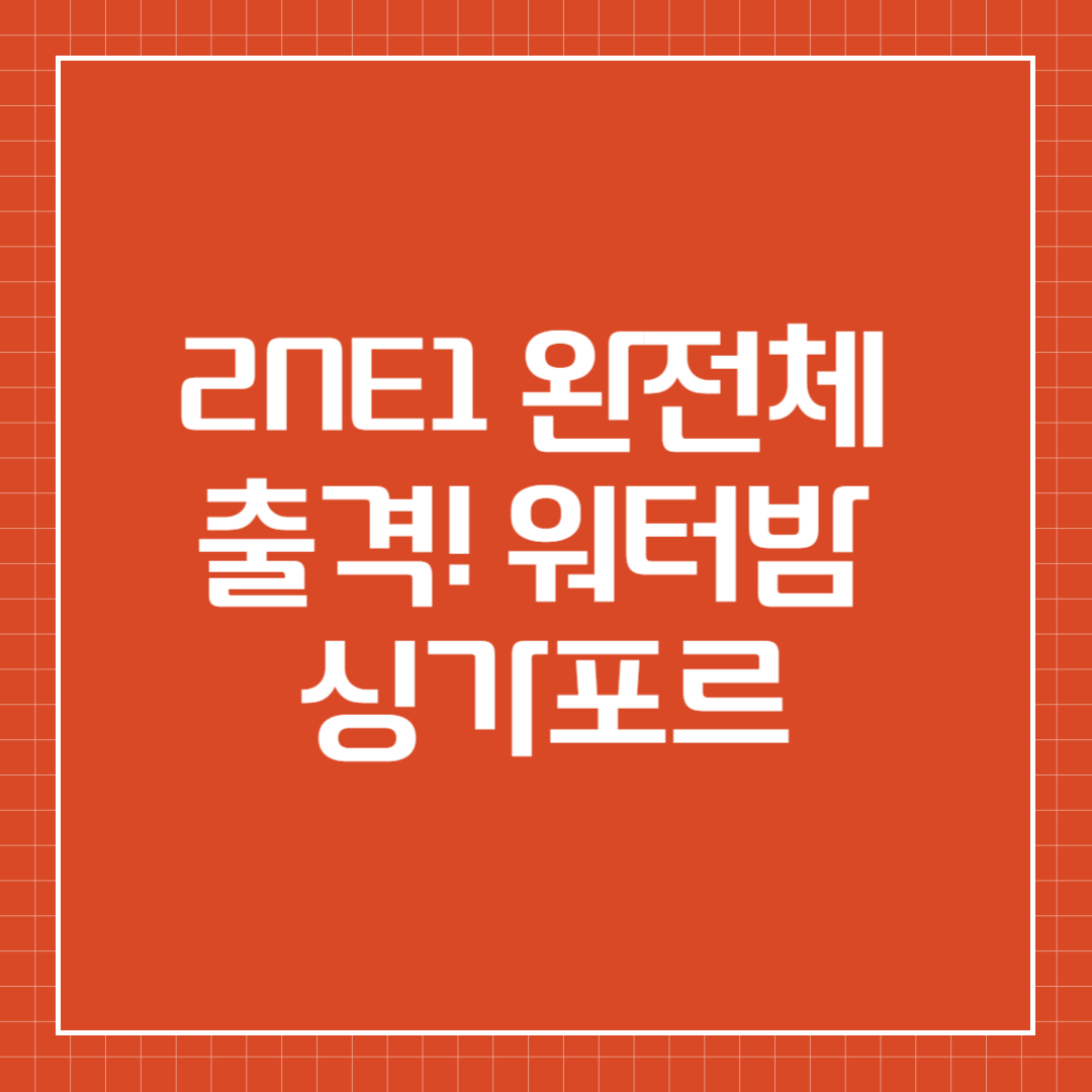 2NE1 완전체 출격! 워터밤 싱가포르