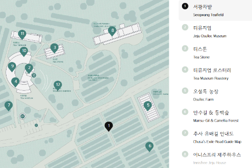 오설록 티뮤지엄 지도