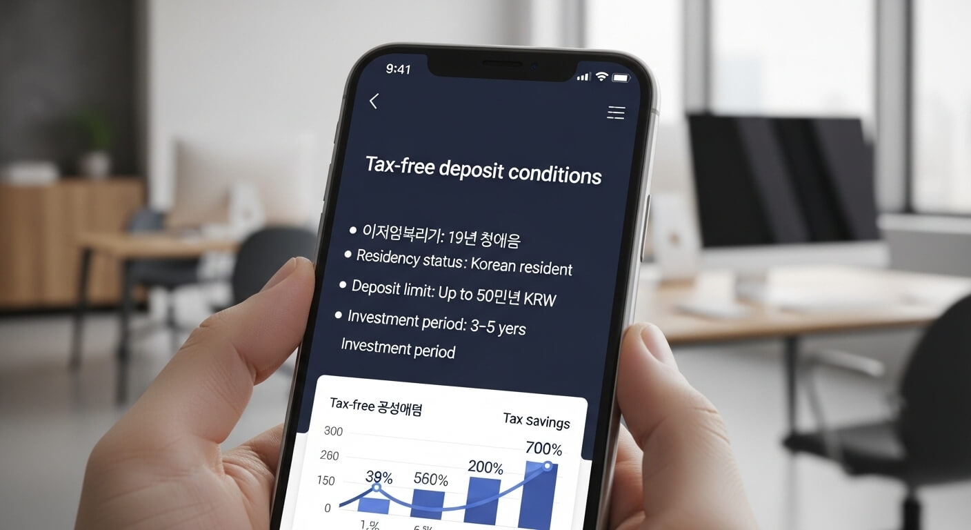 비과세 예금 조건 한도