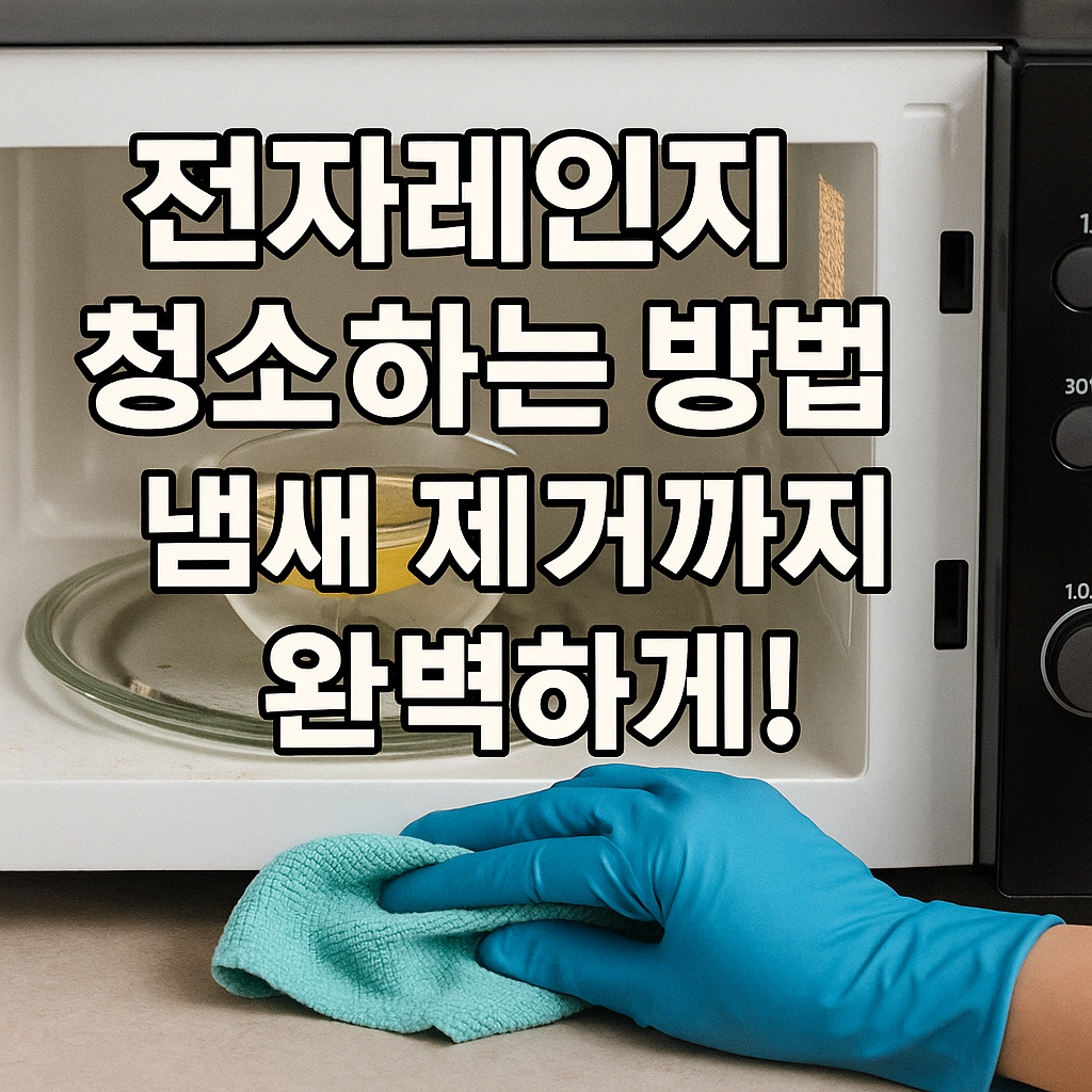 전자레인지 청소하는 방법 시작하기