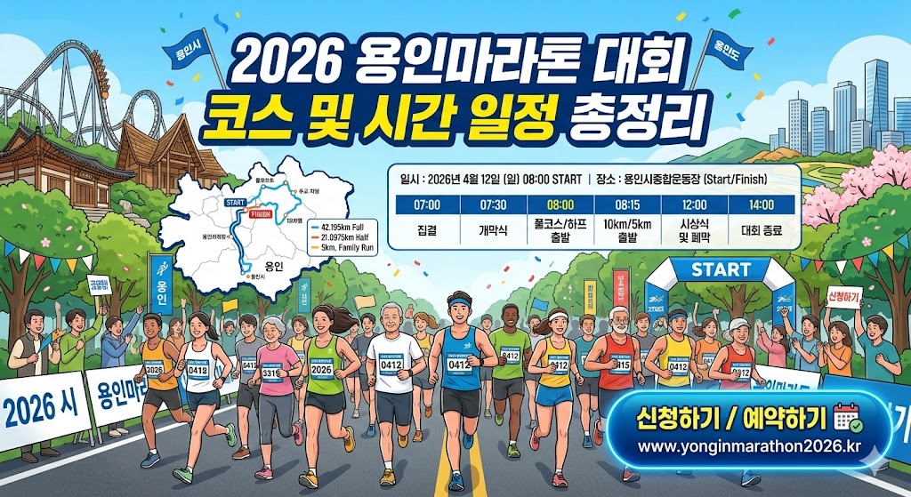 2026 용인마라톤 대회 코스