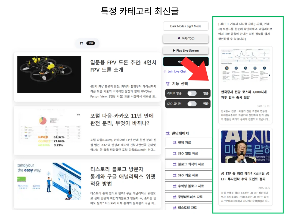 ํน์ ์นดํ
๊ณ ๋ฆฌ ์ต์ ๊ธ ๋
ธ์ถํ๋ ๋ฐฉ๋ฒ ์๊ฐ