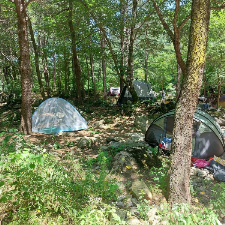 지장산 계곡 텐트 야영