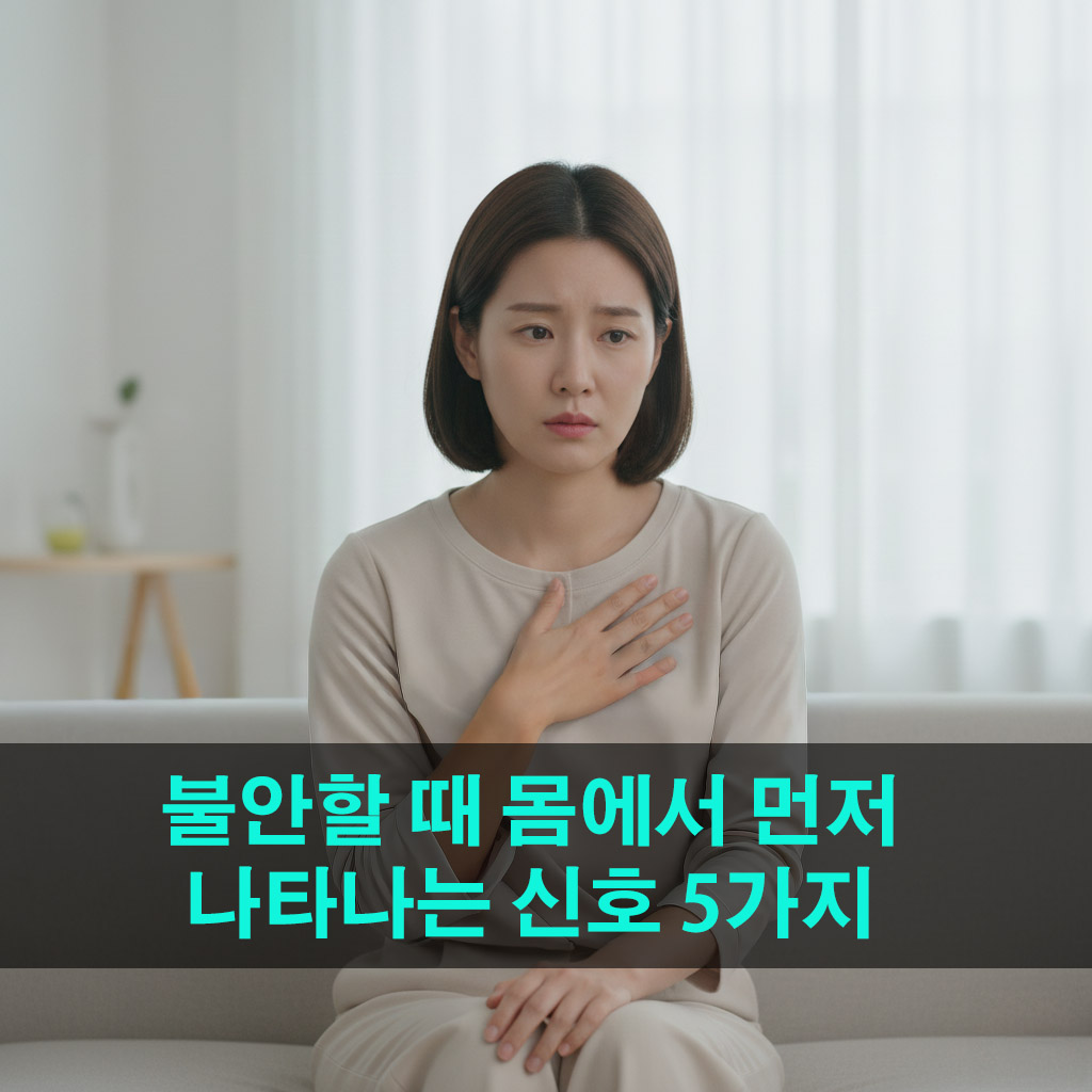 불안할 때 몸에서 먼저 나타나는 신호 5가지