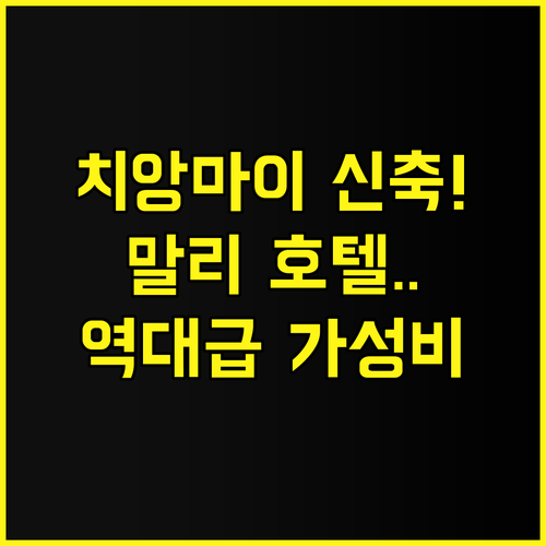 말리 호텔 치앙마이 올드시티 신축 숙..