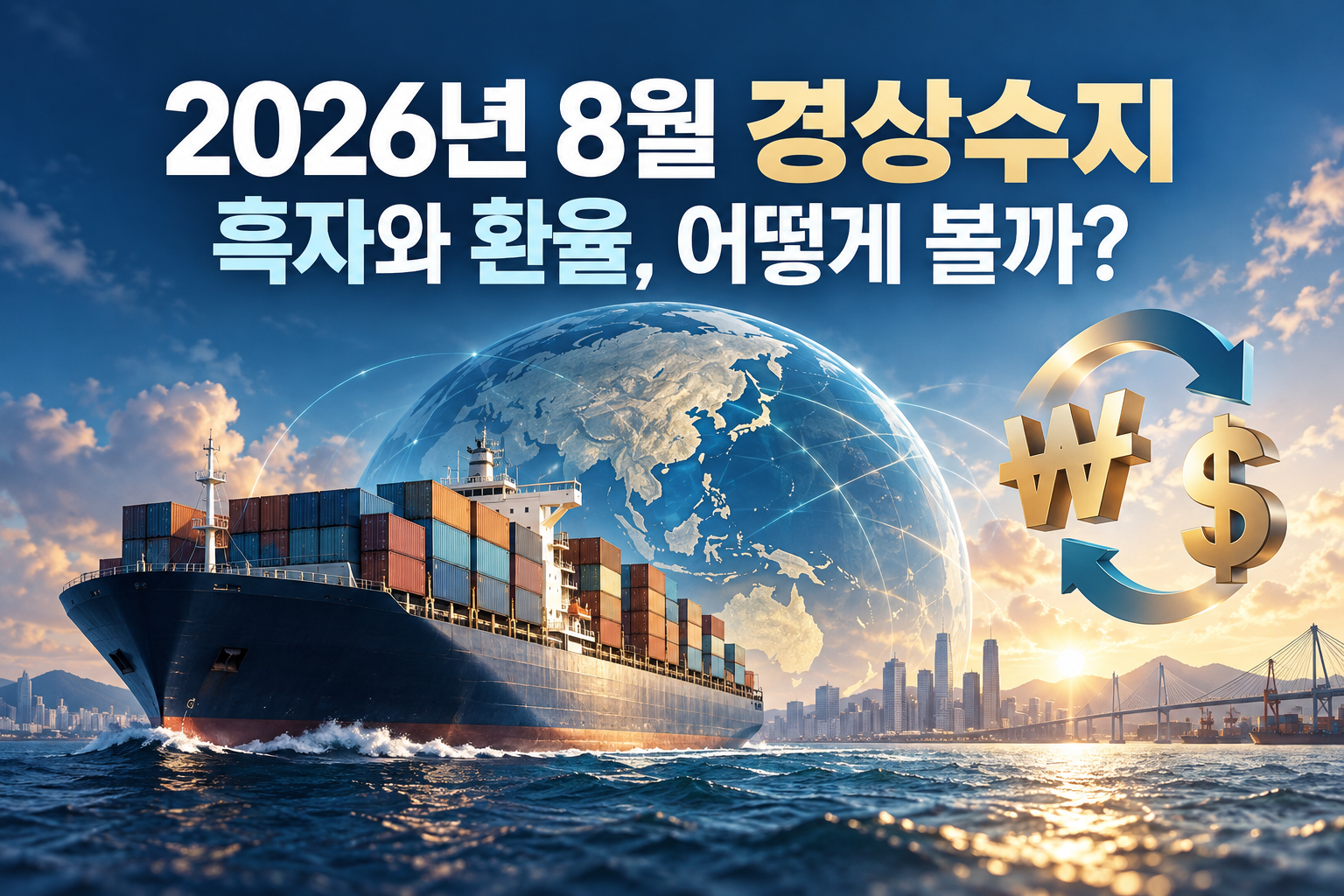 2026년 8월 경상수지 발표 - 흑자가 늘면 원달러 환율도 내려갈까?