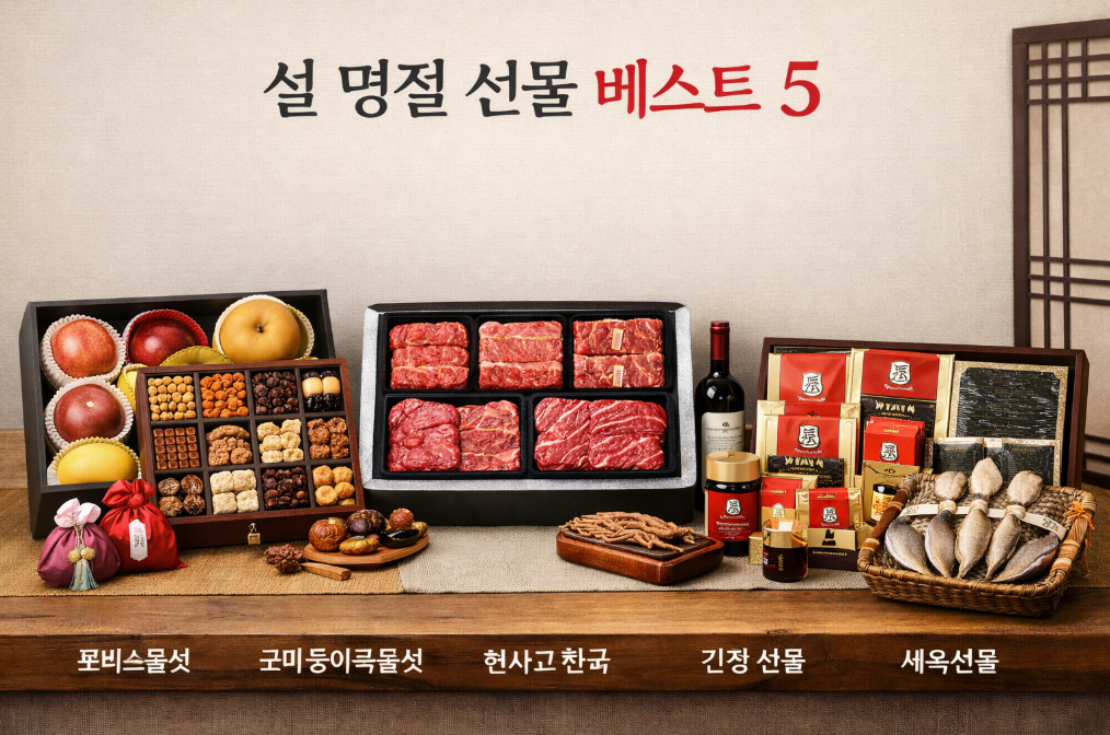 이번 설 명절 선물 베스트 5, 이것만 알면 끝