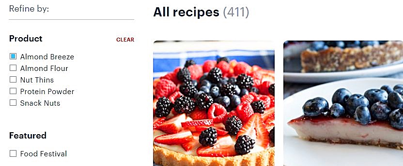 아몬드 브리즈 선택