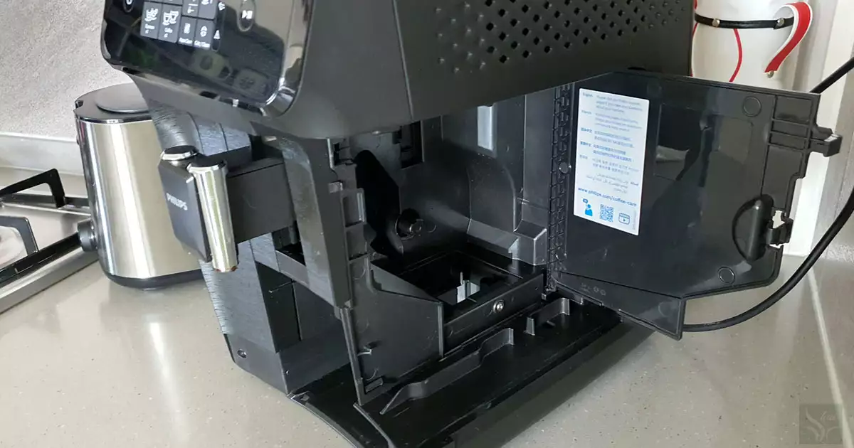 필립스 커피머신 청소 후 내부 건조