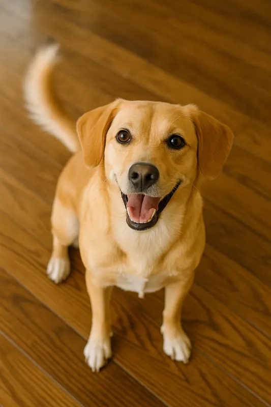 강아지가-꼬리를-흔드는-다양한-이유를-시각적으로-표현한-이미지로-밝은-집안에서-행복하게-꼬리를-흔드는-강아지의-모습