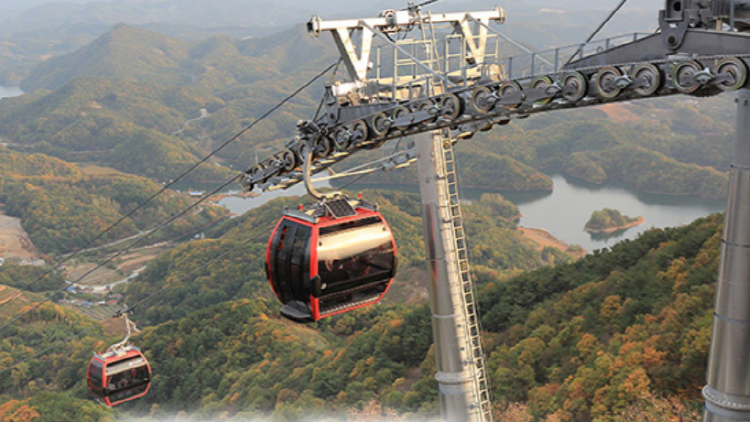 청풍호반 케이블카