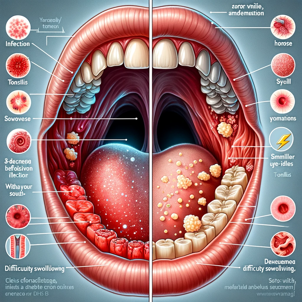 편도염 편도결석의 차이
