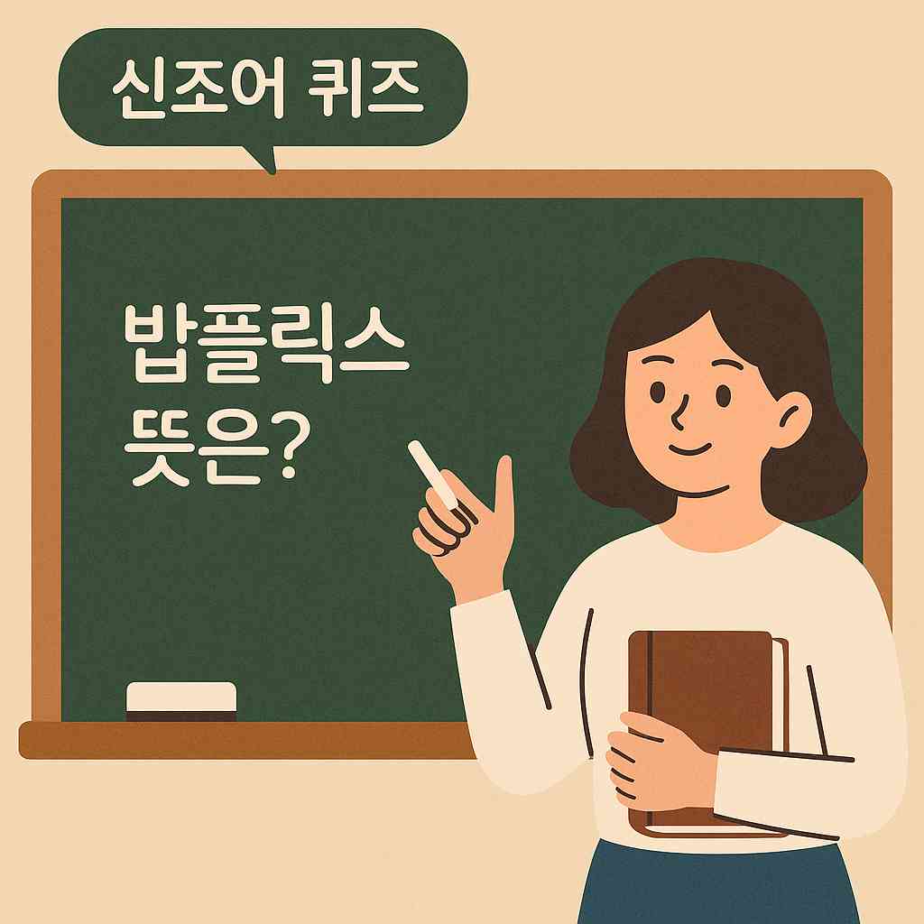 퀴즈를 풀고 있는 젊은 남성의 평면 스타일 일러스트