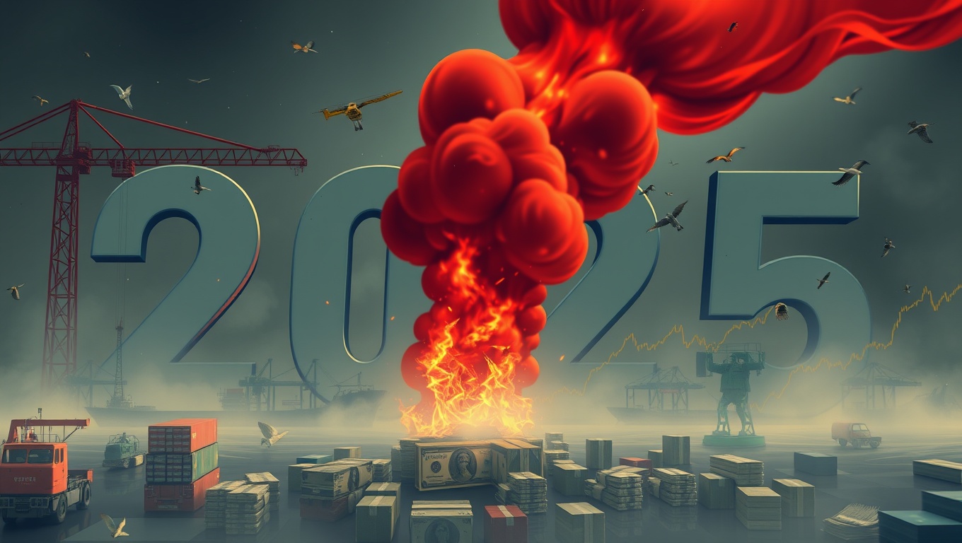 무역전쟁 금융위기 관련 사진