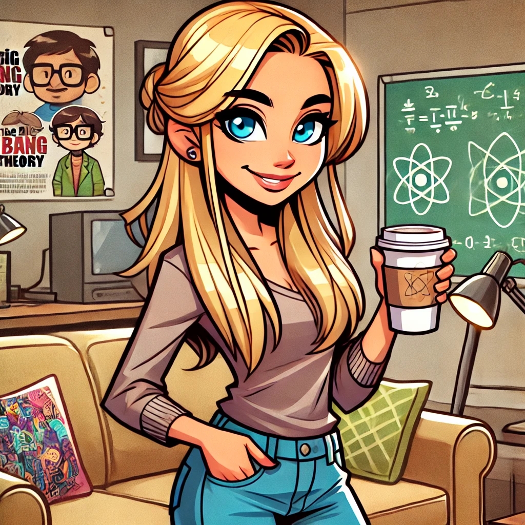 미국 드라마 중 유명한 여자 주인공을 연상시키는 그림