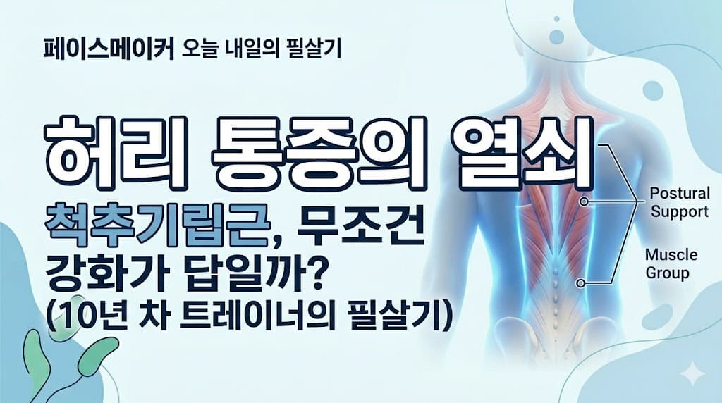허리 통증의 열쇠