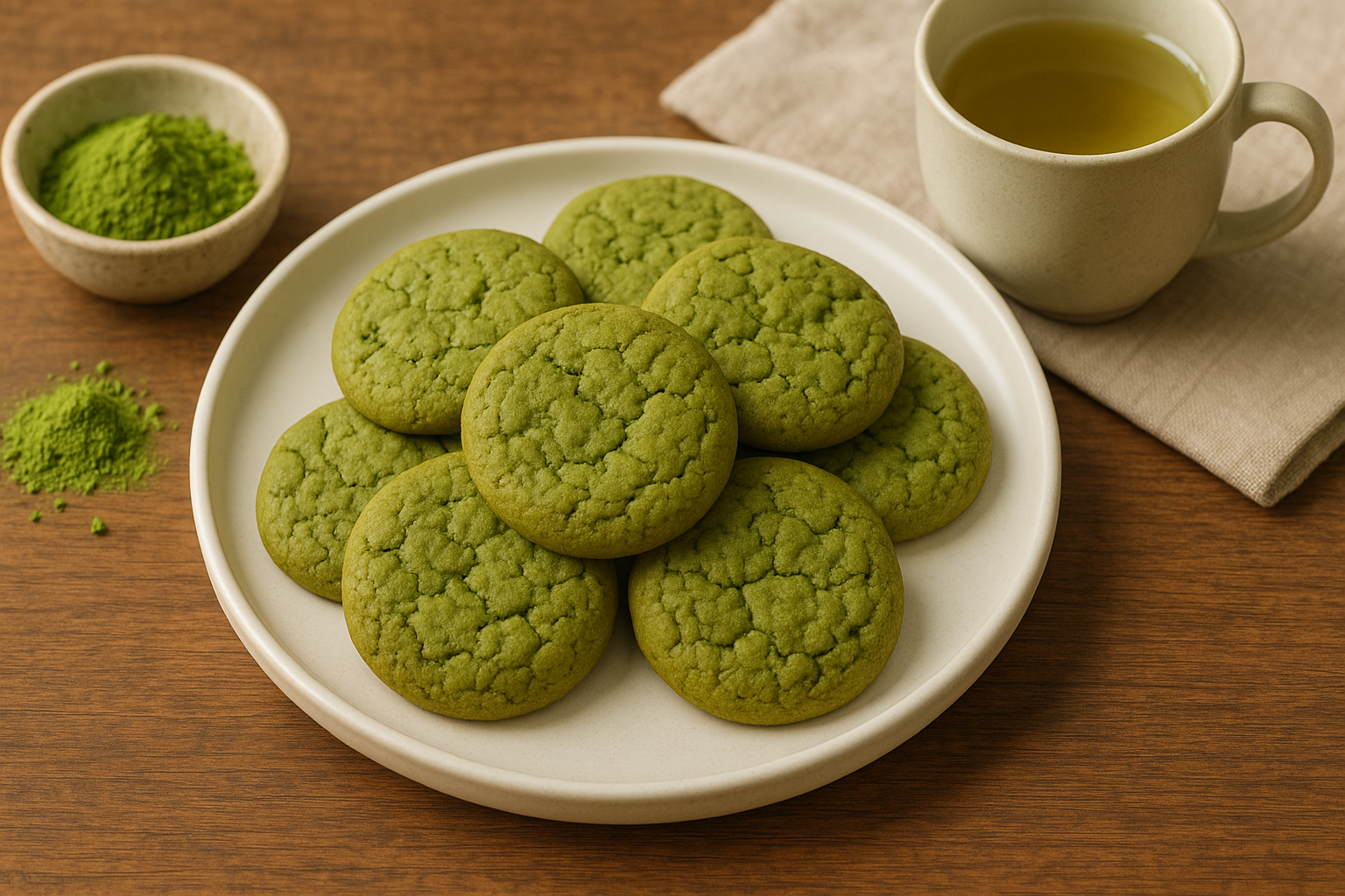 비건 녹차 쿠키