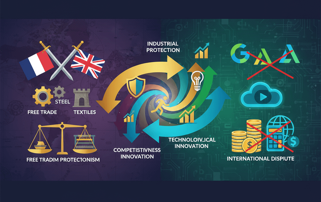19세기 관세 전쟁과 21세기 디지털세를 연결한 타임라인, 산업 보호와 글로벌 IT 과세 흐름