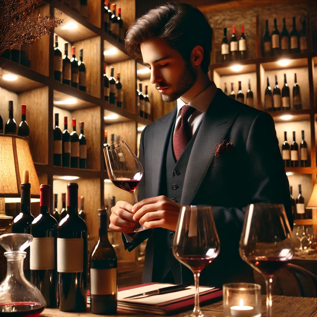 와인 소물리에 사진