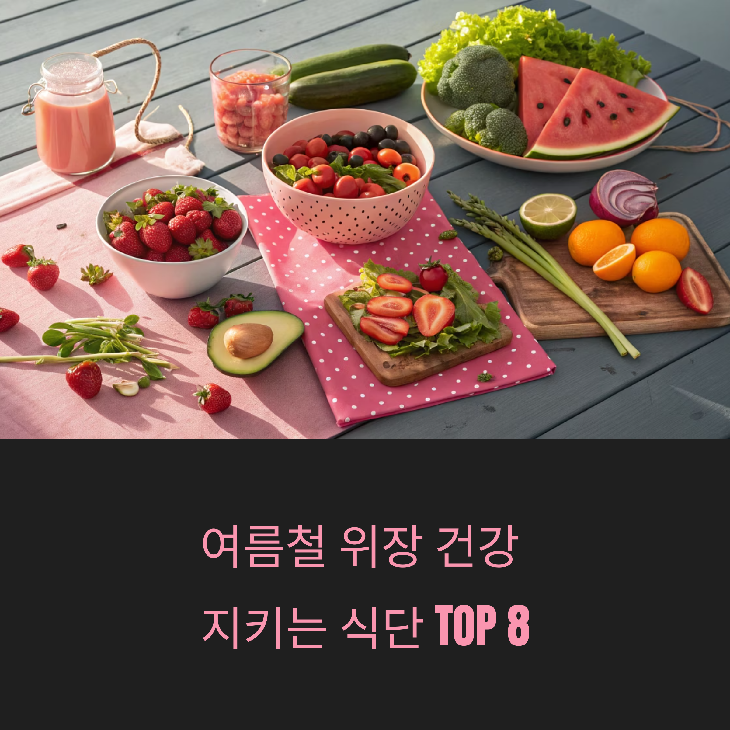 여름철 위장 건강 지키는 식단, 의사들이 추천한 TOP 8 음식은?
