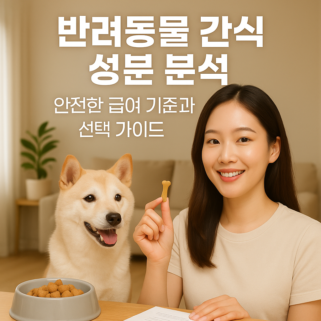 반려동물 간식 성분 분석｜안전한 급여 기준과 선택 가이드
