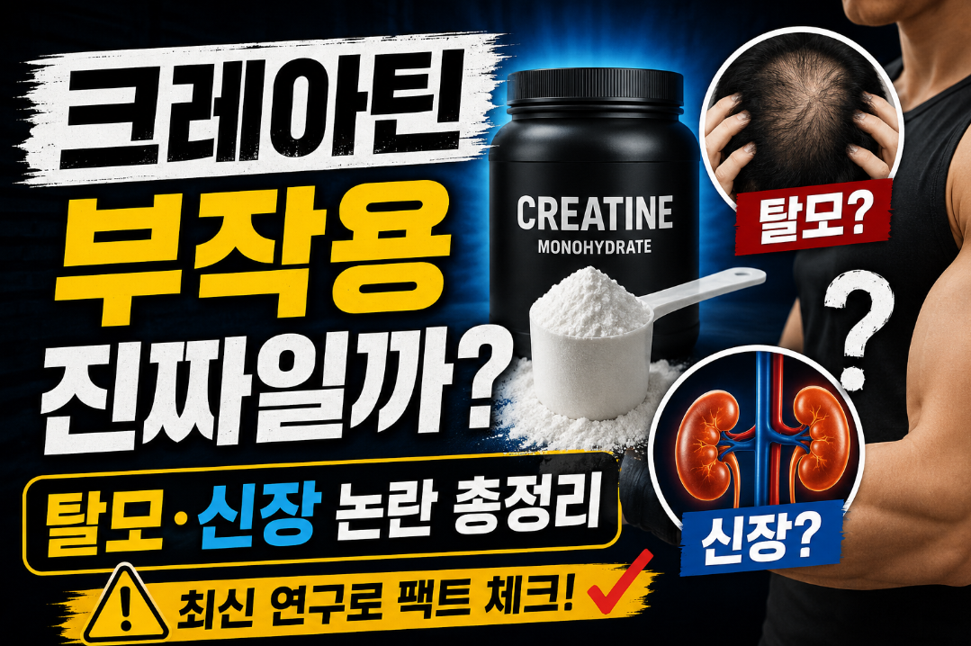 크레아틴 부작용 진짜일까? 탈모&middot;신장 논란 총정리