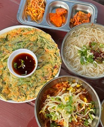 파전-국수
