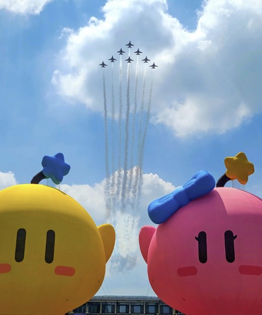 블랙이글스 에어쇼 사진