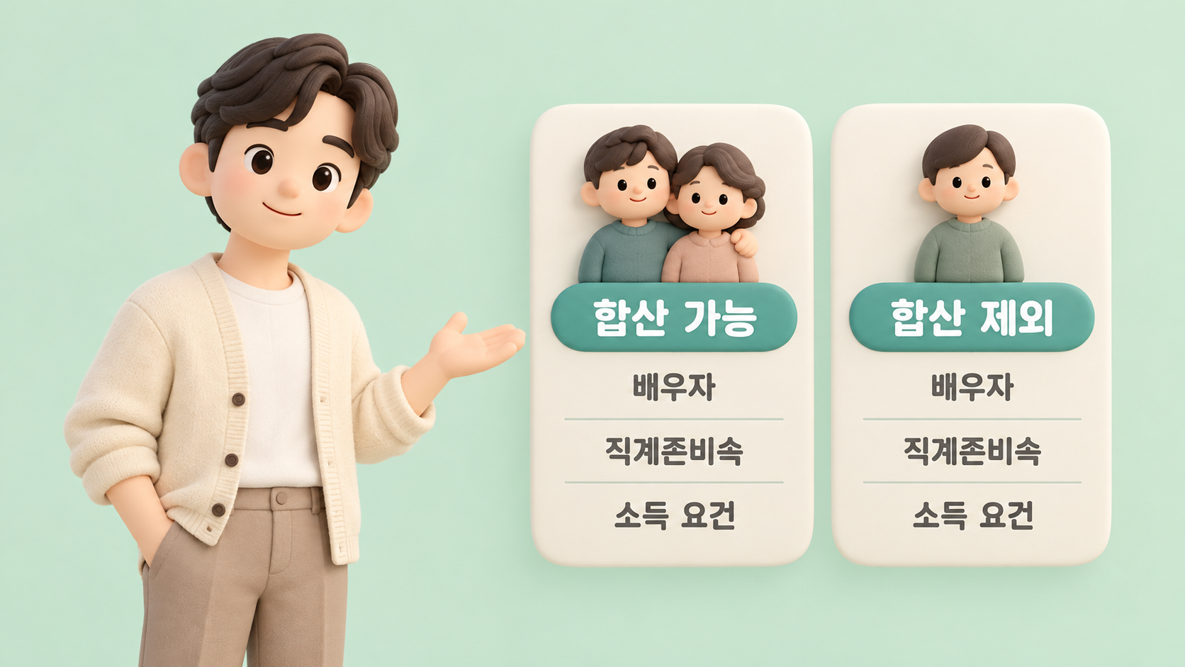 합산 가족 비교 카드