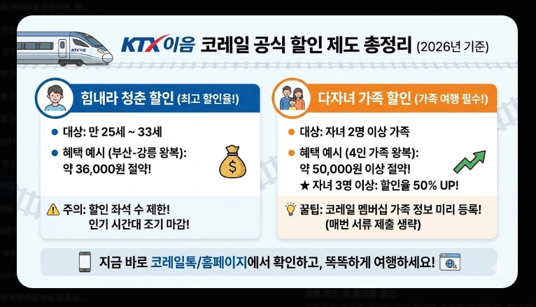 KTX이음 활용법 동해안 기차 여행 꿀팁