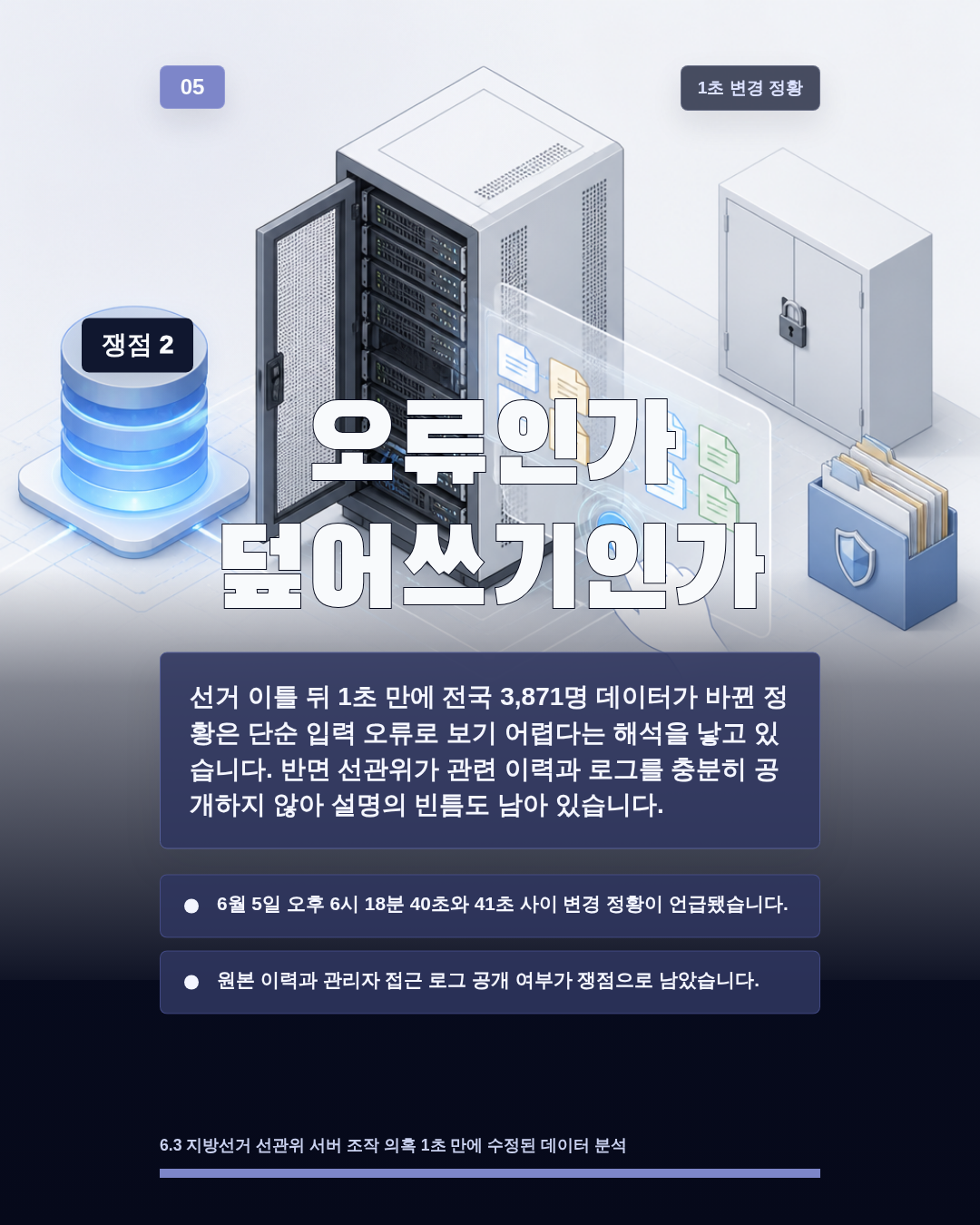 오류인가 덮어쓰기인가