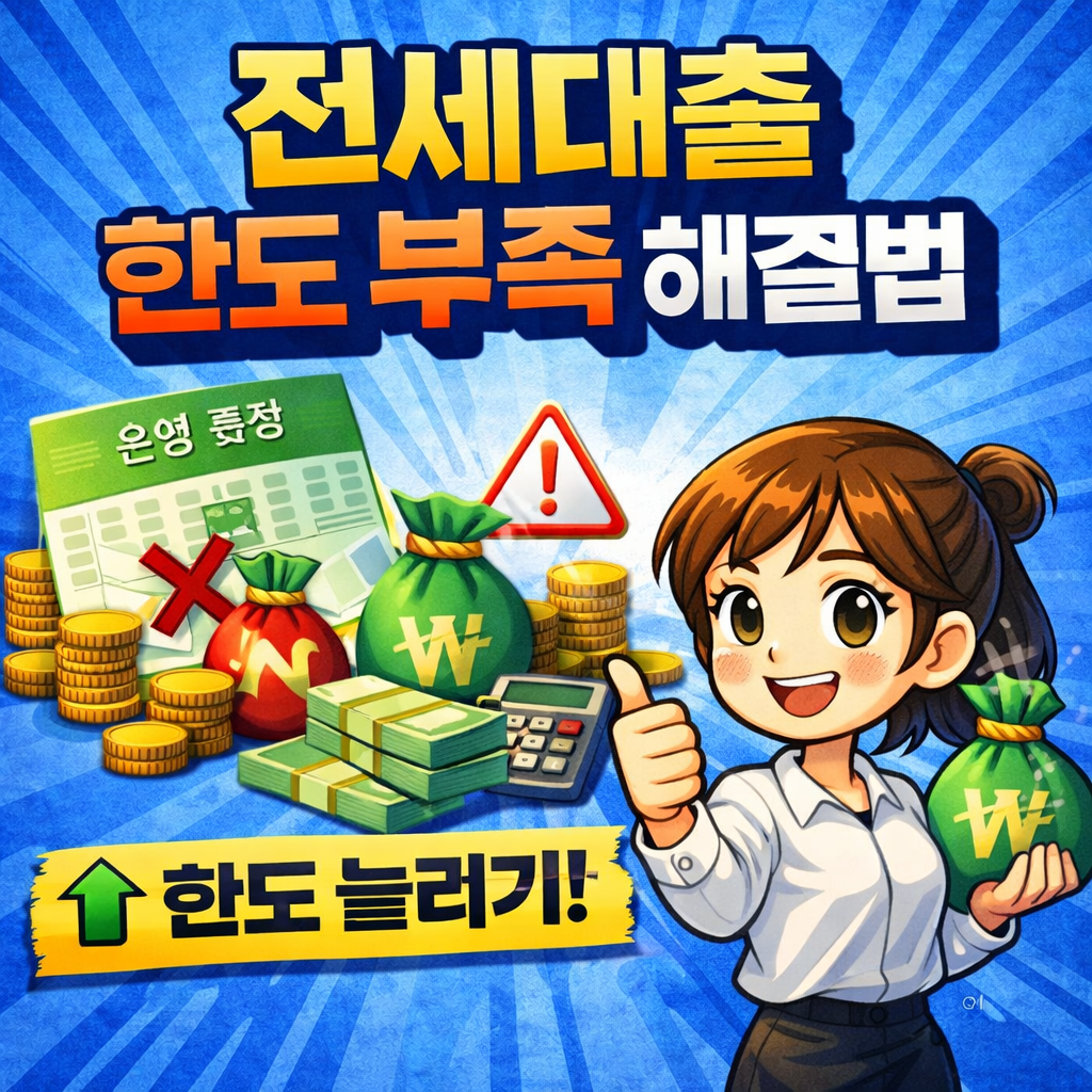 전세대출 한도 부족 해결방법