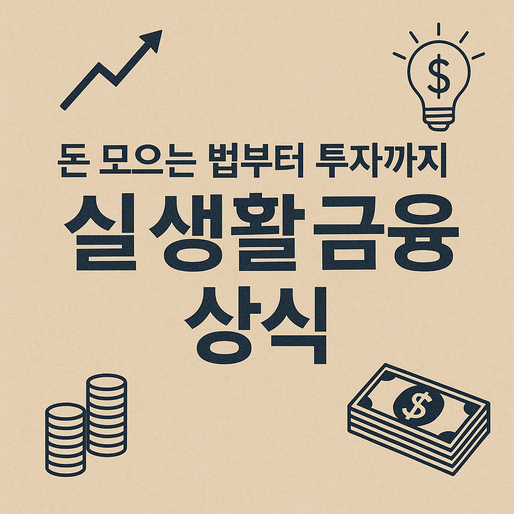 돈 모으는 법부터 투자까지: 실생활 금융 상식