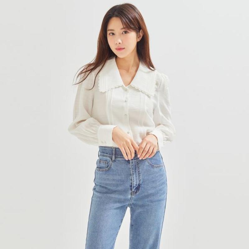 로엠 빅카라 블라우스 RMBLC23RT3