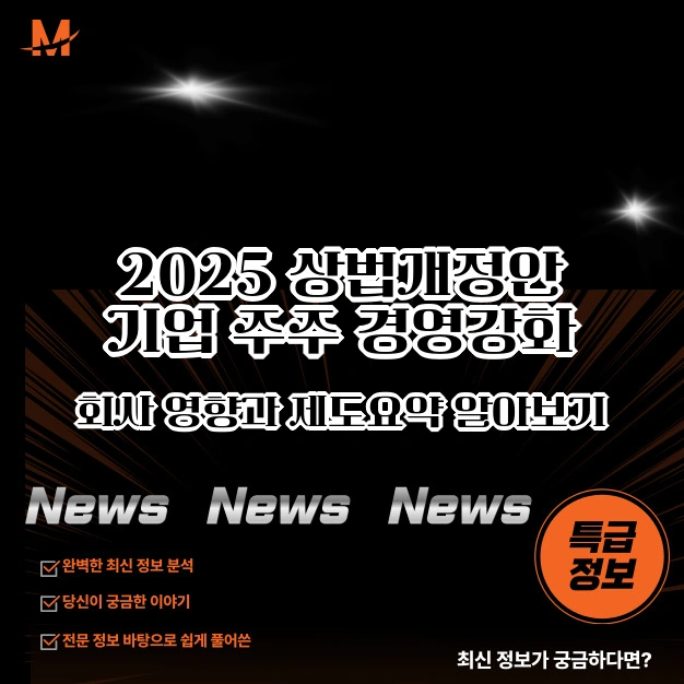 2025 상법 개정안 요약 정리 제도 요약