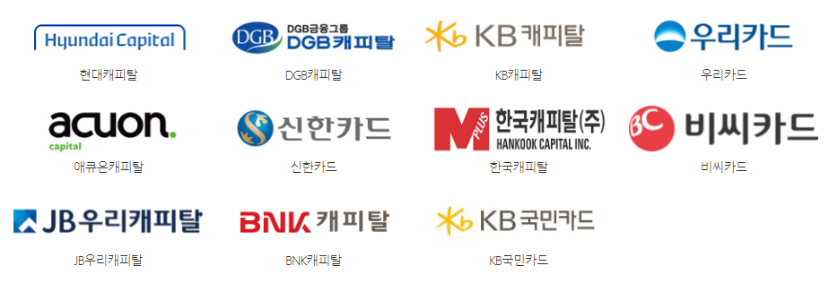 카드사 제휴회사