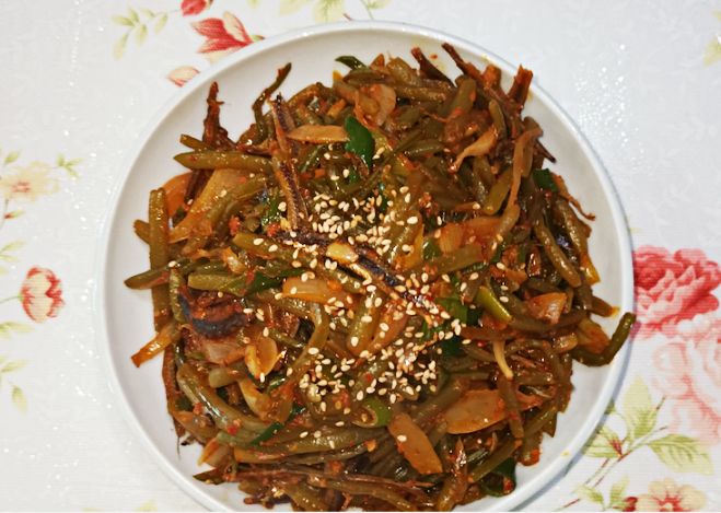 고구마줄기 볶음 황금레시피