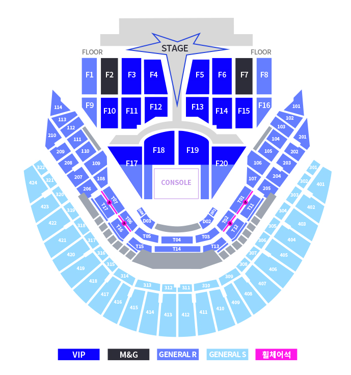 2025 투모로우바이투게더 콘서트 월드투어 티켓팅 좌석배치도