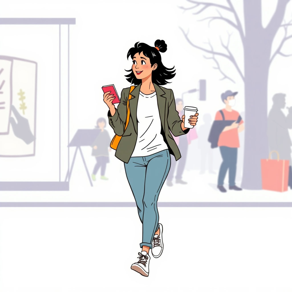 퇴근 후 예술, 문화 콘텐츠를 즐기는 직장인 모습