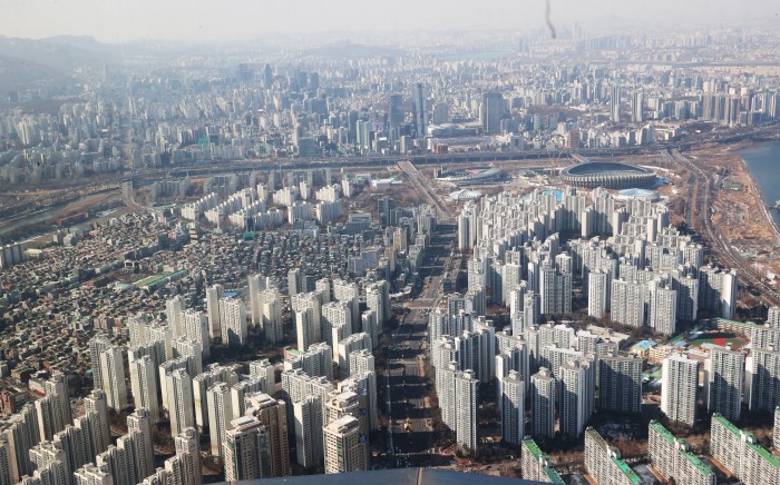 송파구 잠실 아파트단지 사진