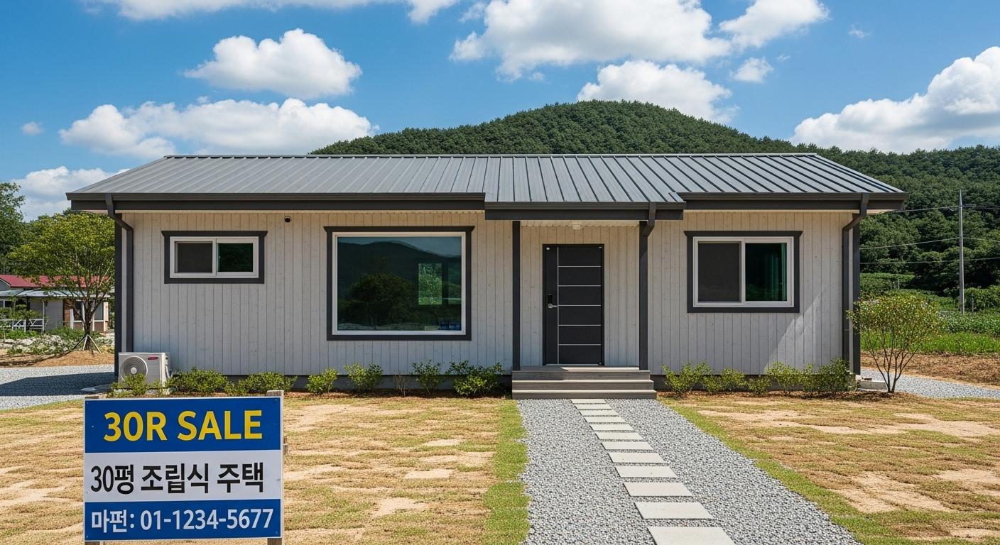 조립식 주택 30평 비용
